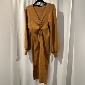 Women’s midi long sleeve sweater dress